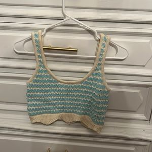 Cute knitted crop top